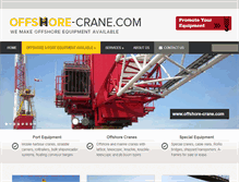 Tablet Screenshot of offshore-crane.com